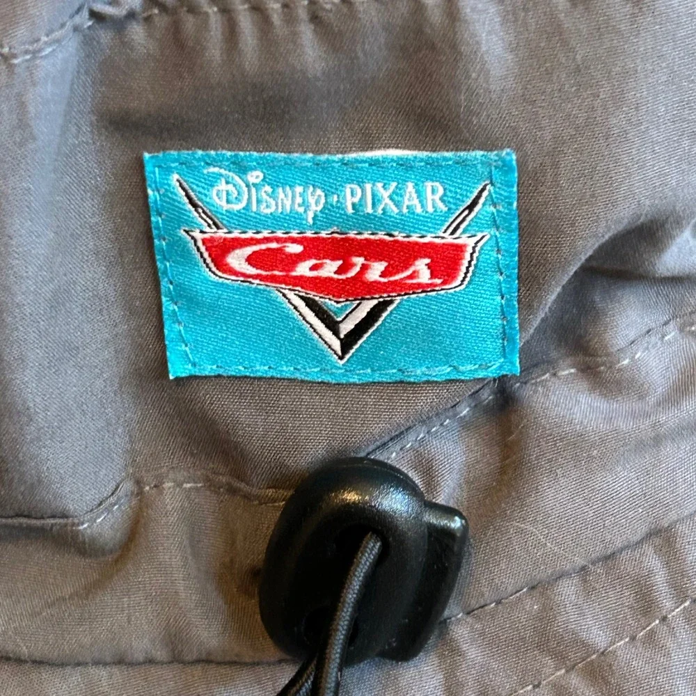 Disney Pixar Cars Bucket Hat Boys One Size Grey Teal Lightning McQueen Sun Hat